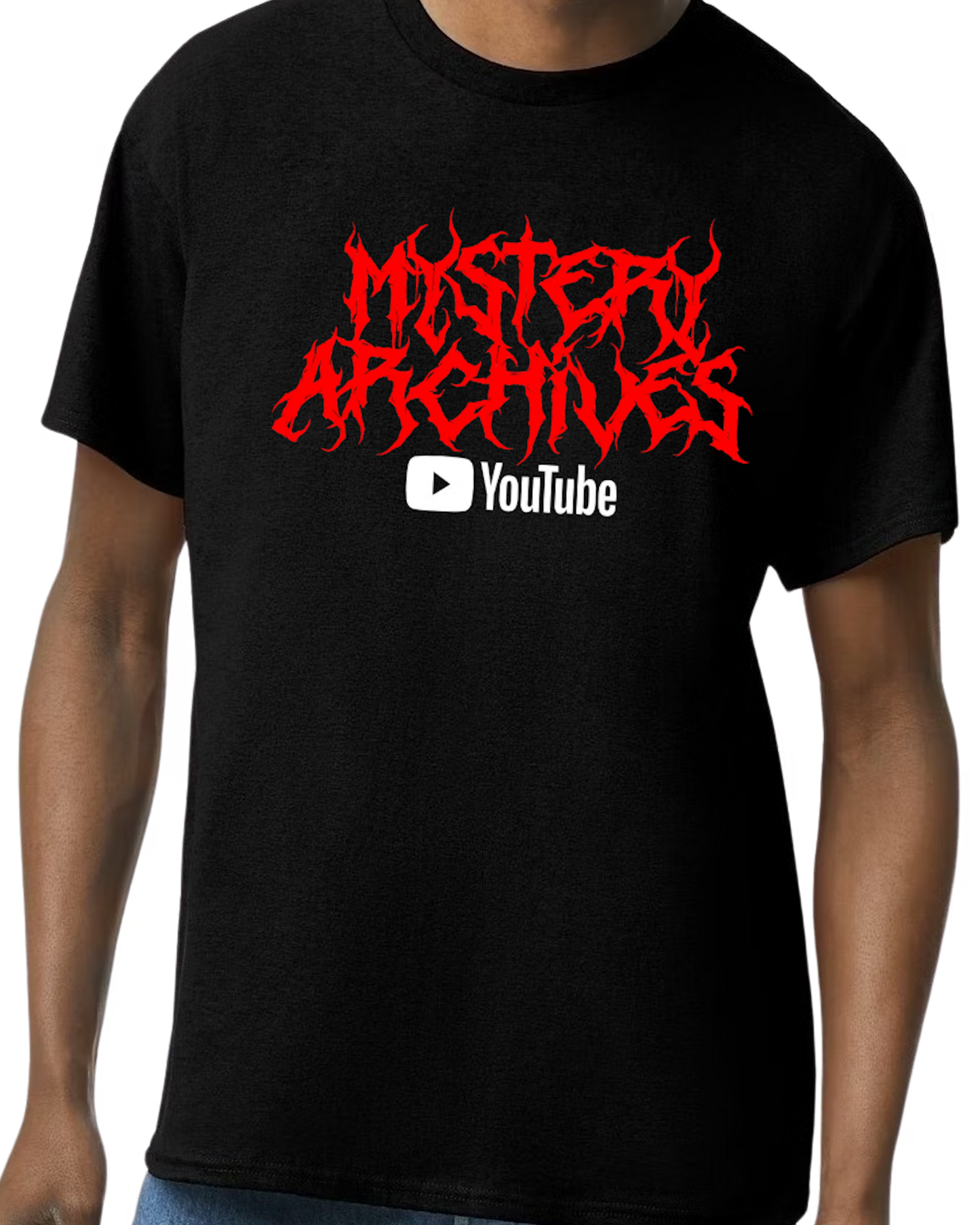 Mystery Archives Metal Logo Blood Red