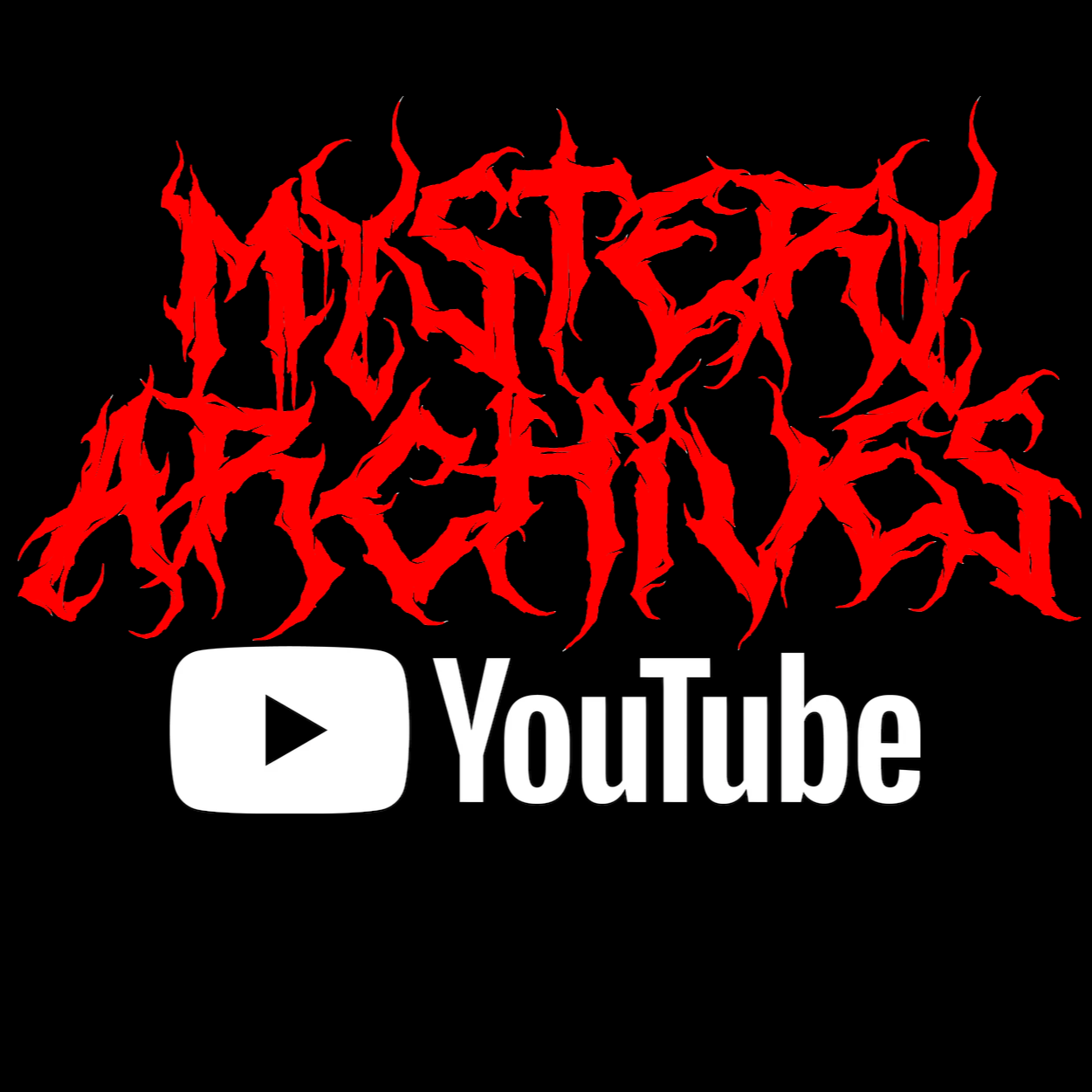 Mystery Archives Youtube Metal Red Logo - Bumper Sticker