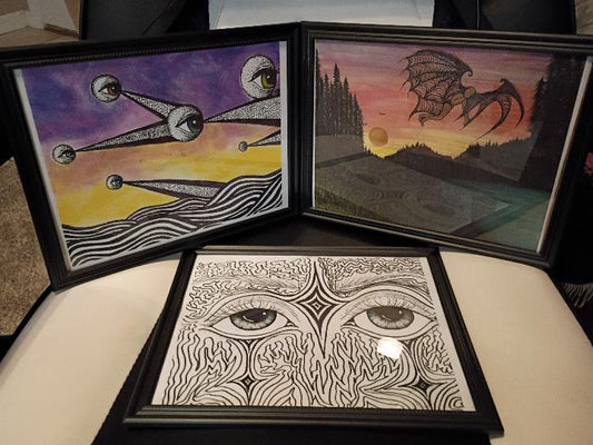 Framed Original Artwork (Prints 4-6)