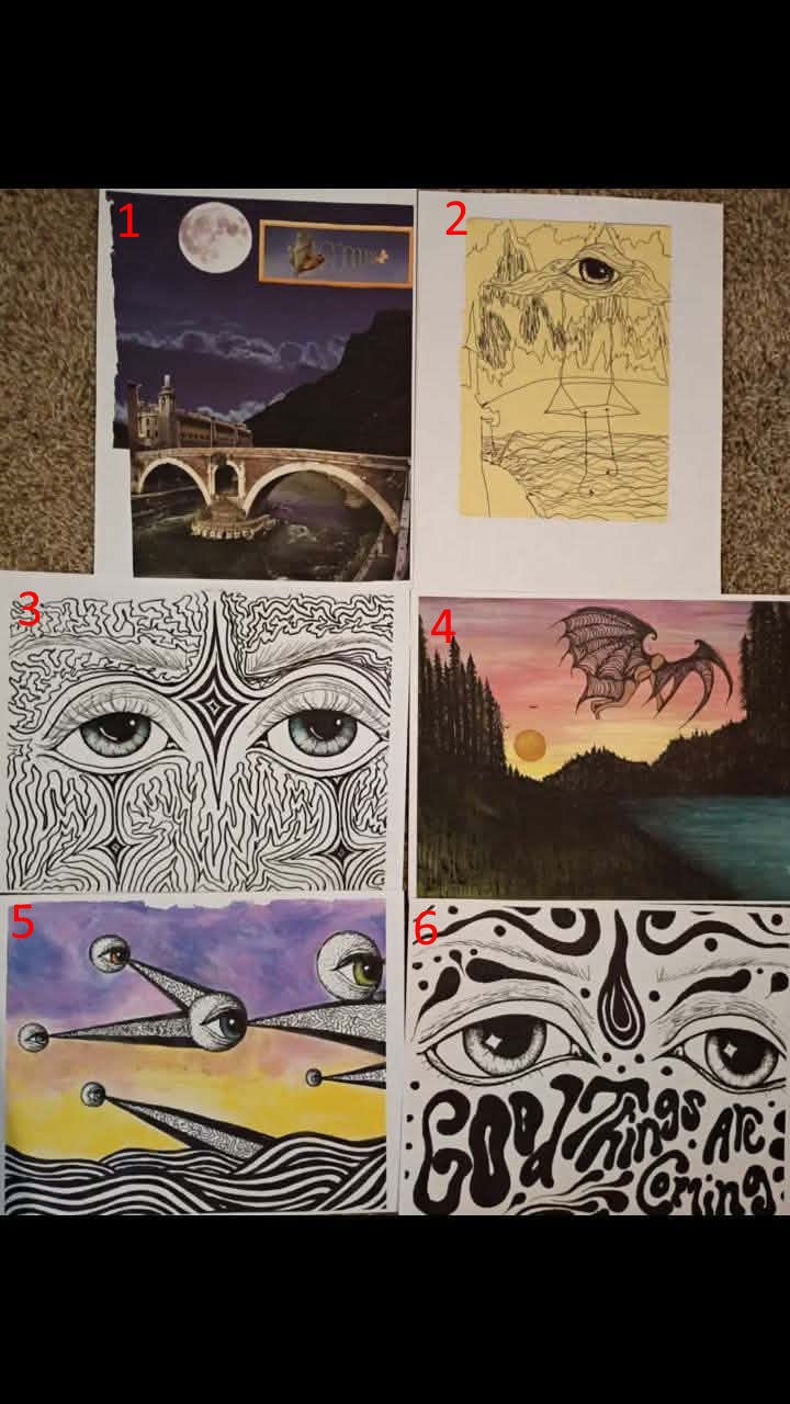 Framed Original Artwork (Prints 4-6)