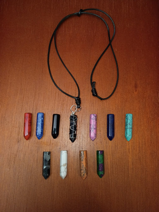 Mystery Crystal Obelisk Necklace