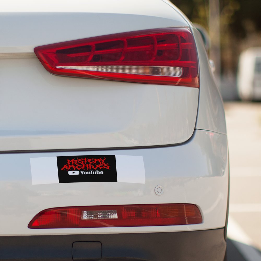 Mystery Archives Youtube Metal Red Logo - Bumper Sticker
